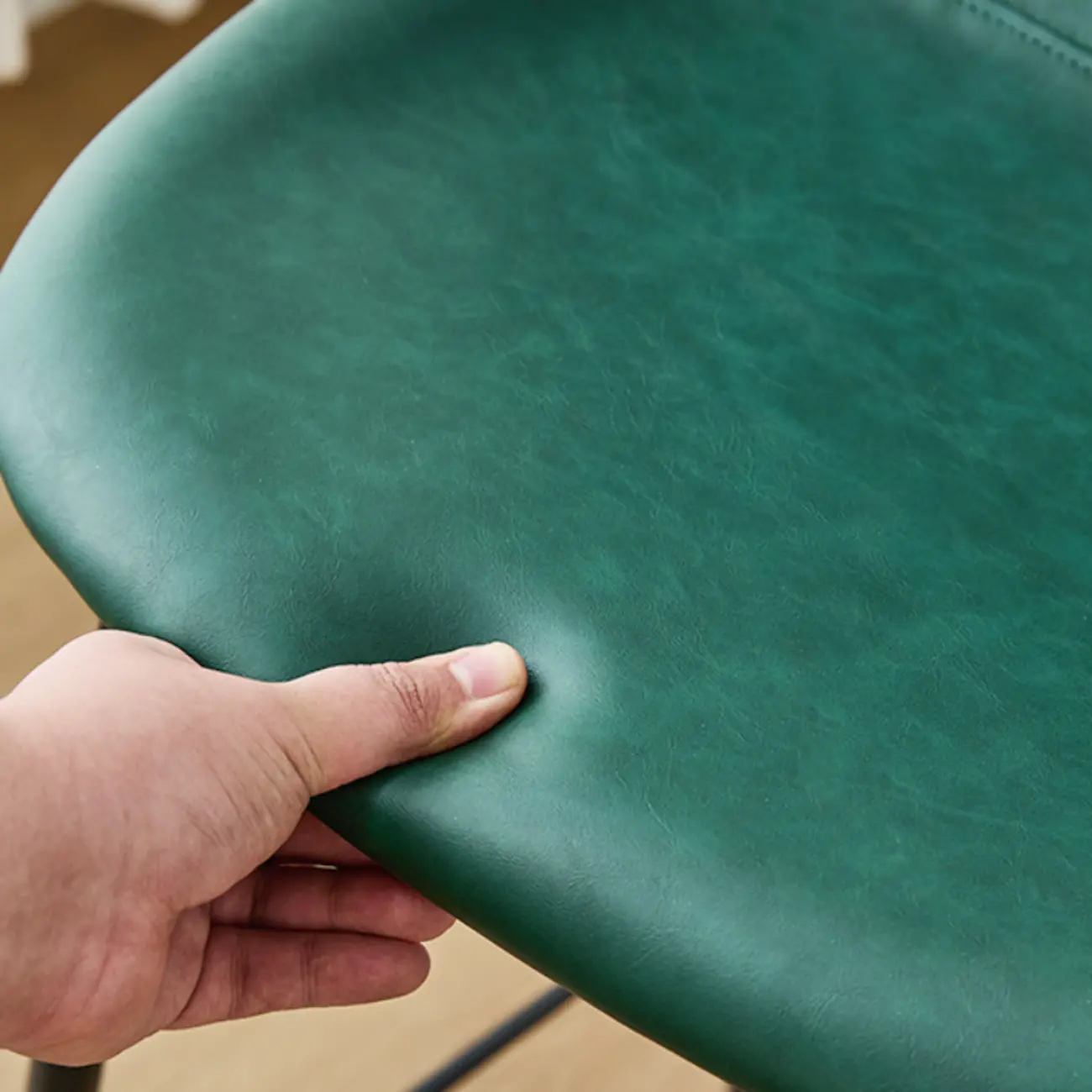 Mid-century Modern Bucket Upholstered Bar Stools Image - 4 | homeyfad