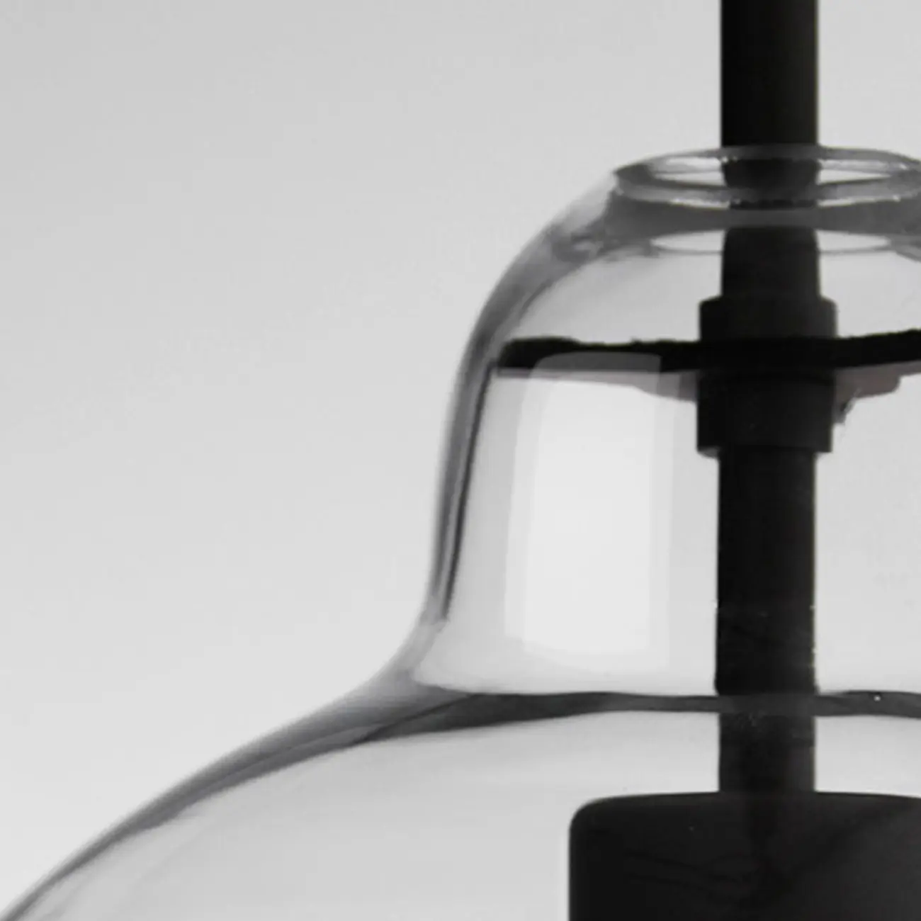 Modern Clear Glass Kitchen Island Pendant Light Metal Frame  | homeyfad