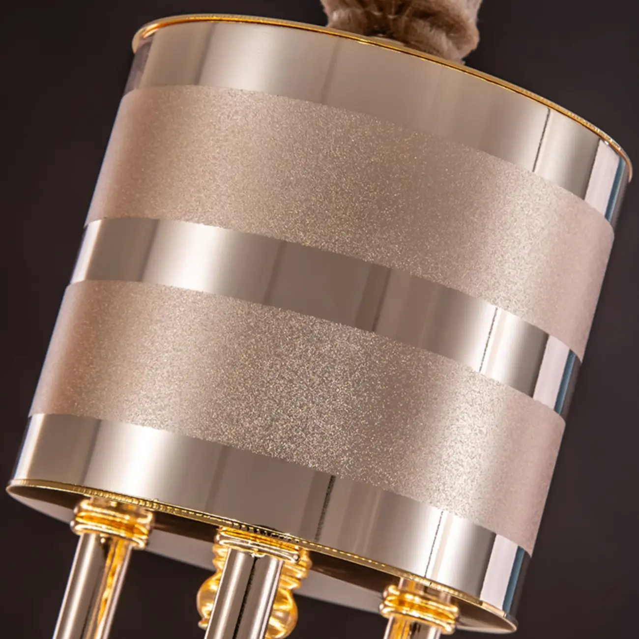 Glam Gold Crystal Circular Glass Pendant Chandelier Image - 6 | homeyfad