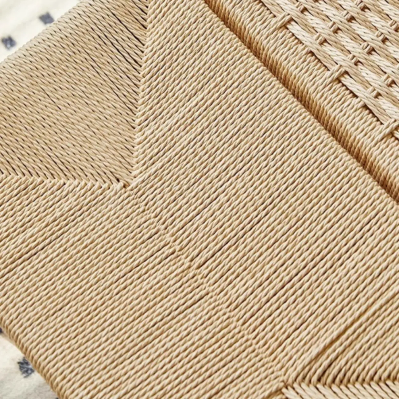 Tropical Oatmeal Rattan Accent Wood Entryway Bench with Shelf Image - 10 | homeyfad