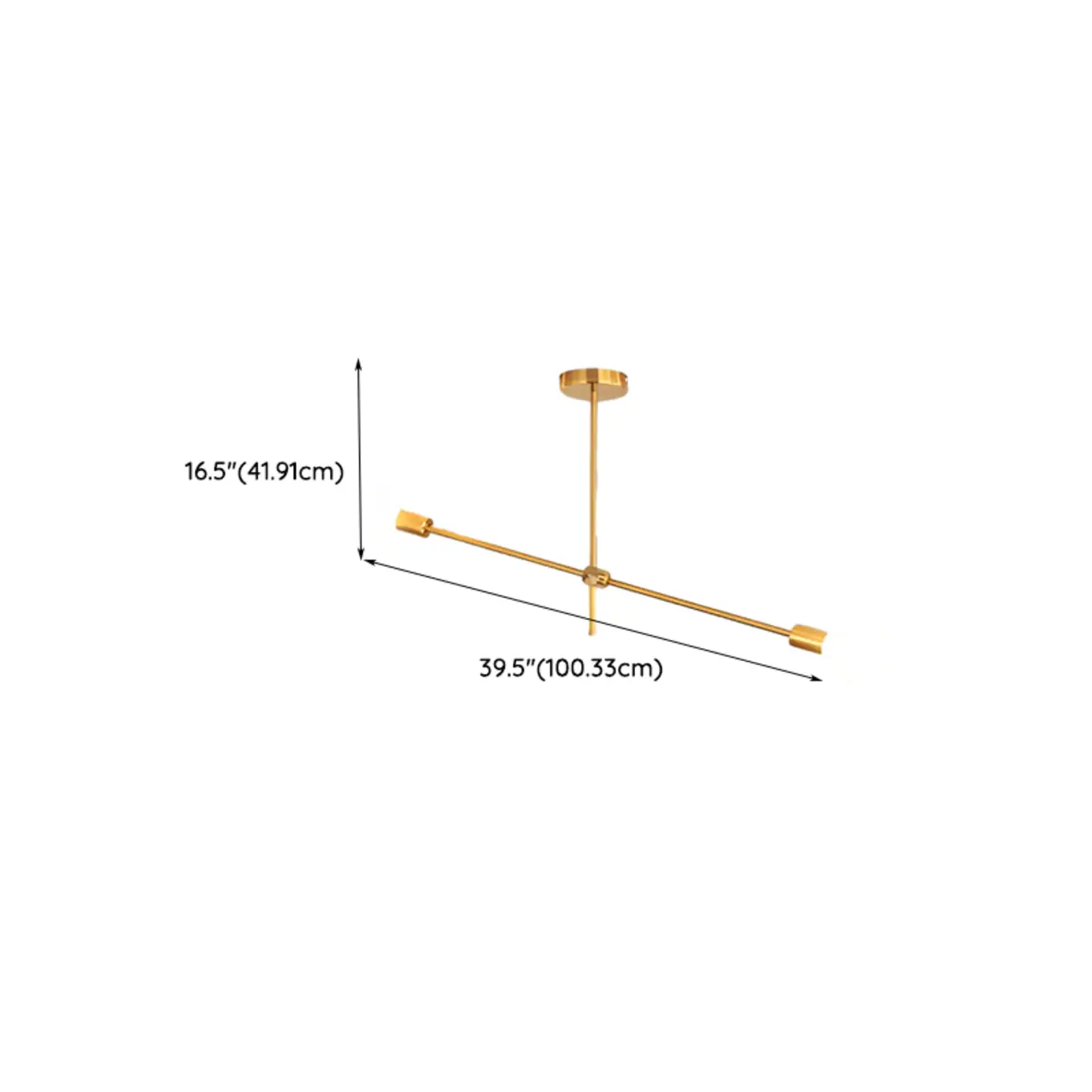 Large Gold Modern 6 Lights Sputnik Chandelier #size | homeyfad