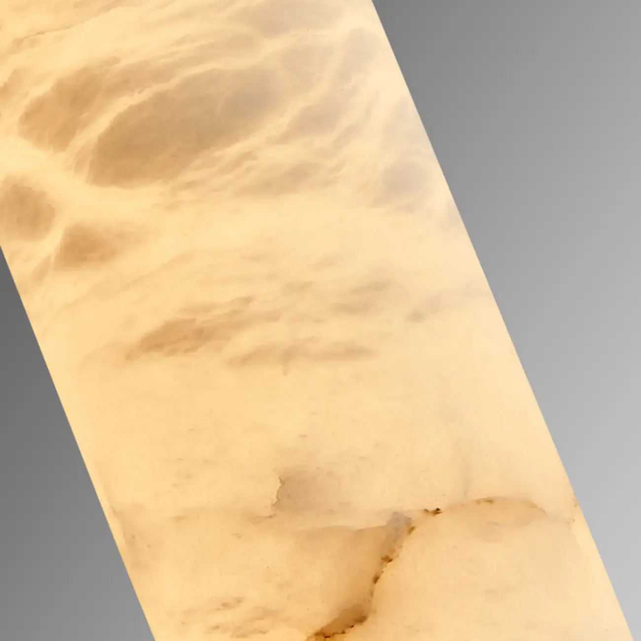 Adjustable White Stone Cylinder Hanging Pendant Light Image - 6