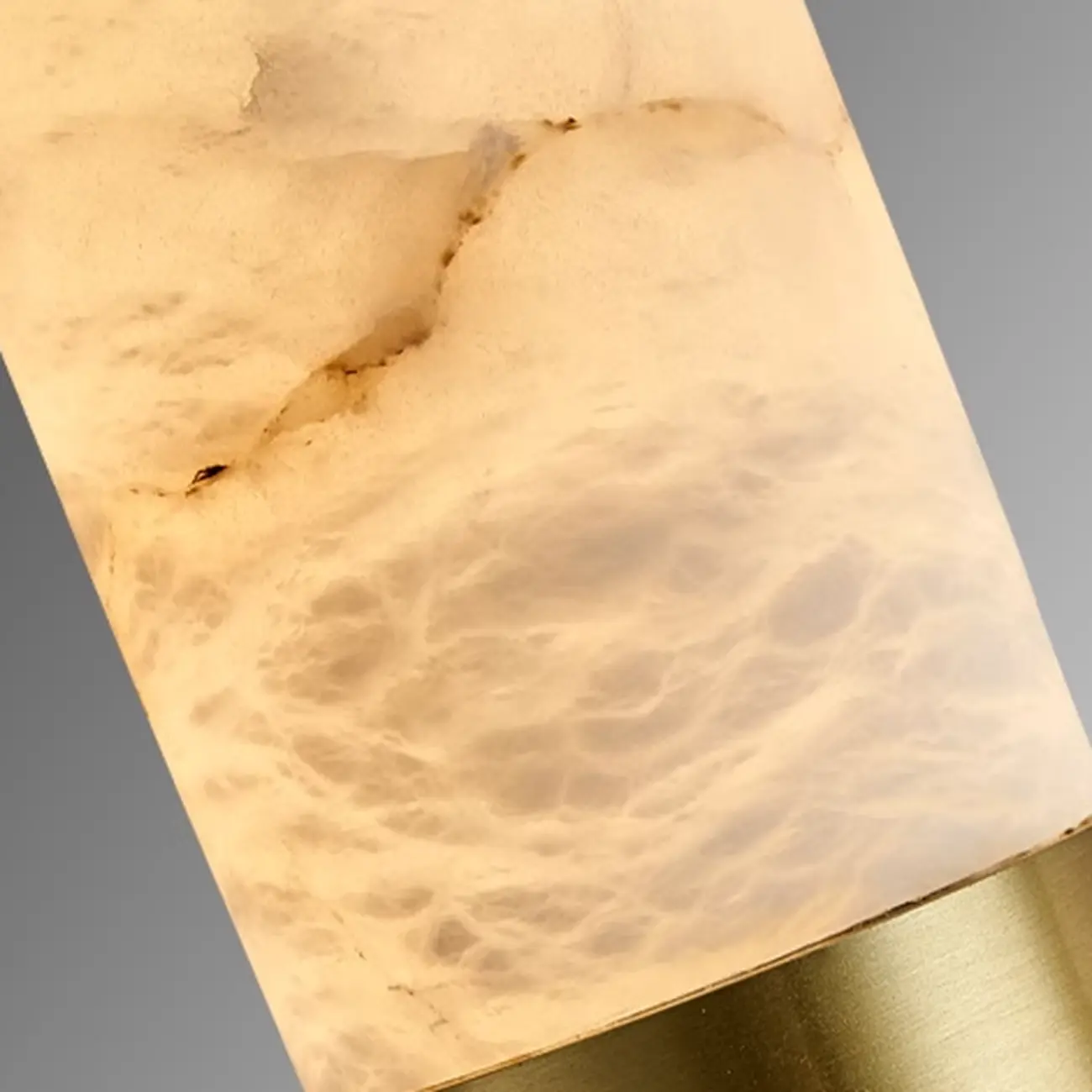 Adjustable White Stone Cylinder Hanging Pendant Light Image - 7 | homeyfad