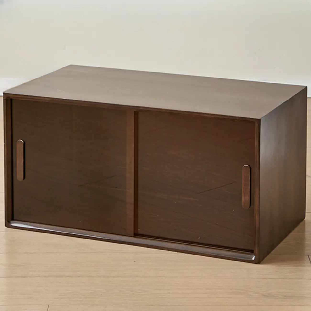Standard Modern Wood Cube Storage Bookcase Nut-Brown Image - 3 | homeyfad
