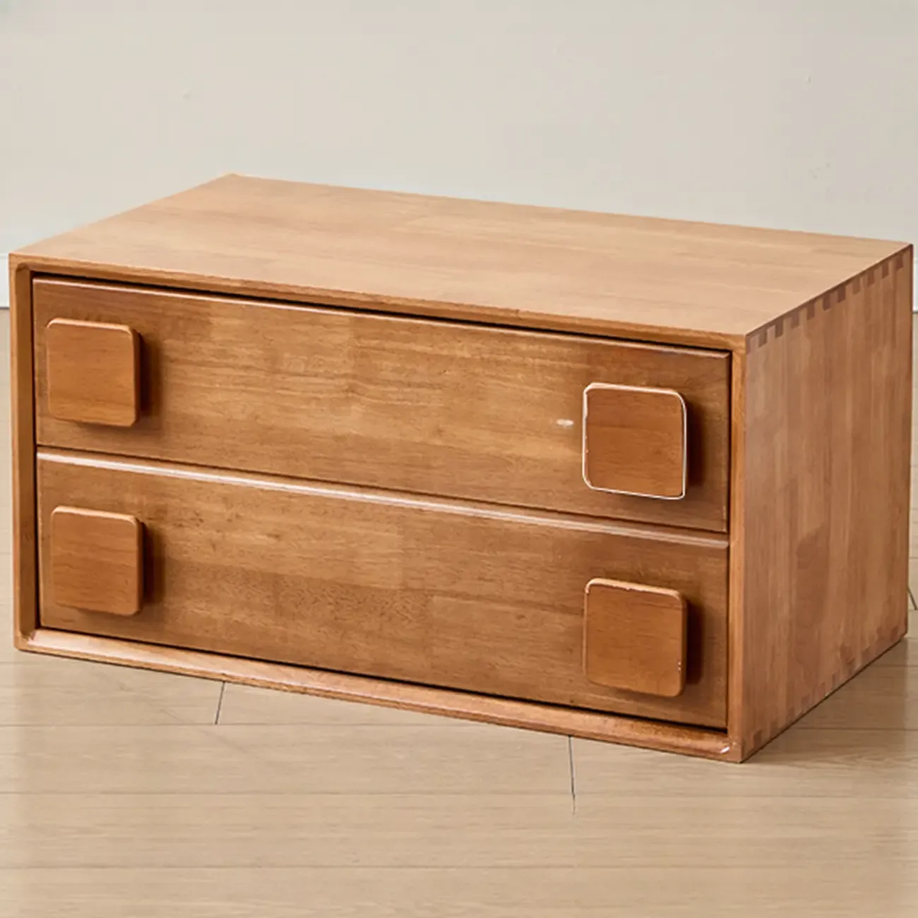 Standard Modern Wood Cube Storage Bookcase Nut-Brown Image - 6