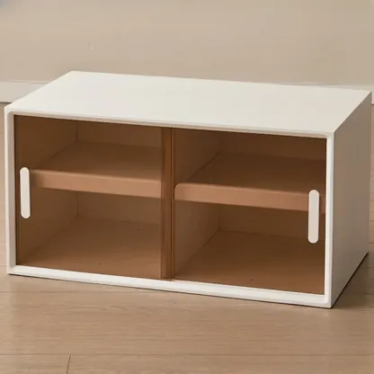 Standard Modern Wood Cube Storage Bookcase Nut-Brown Image - 8