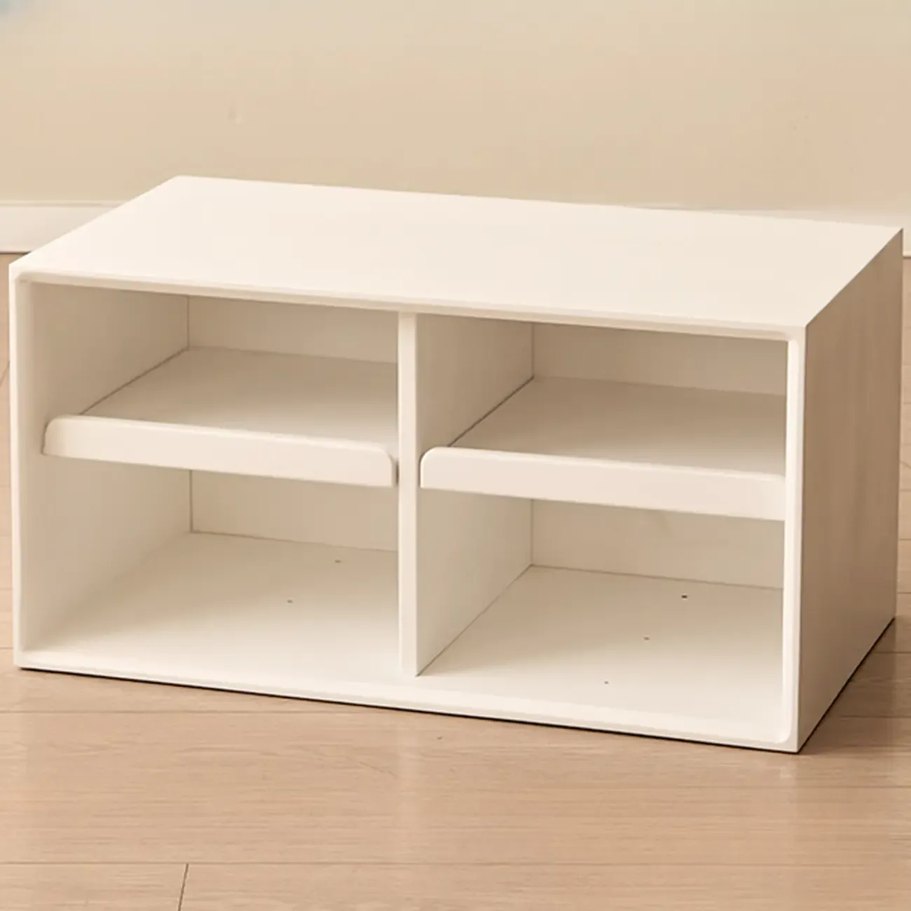 Standard Modern Wood Cube Storage Bookcase Nut-Brown Image - 9