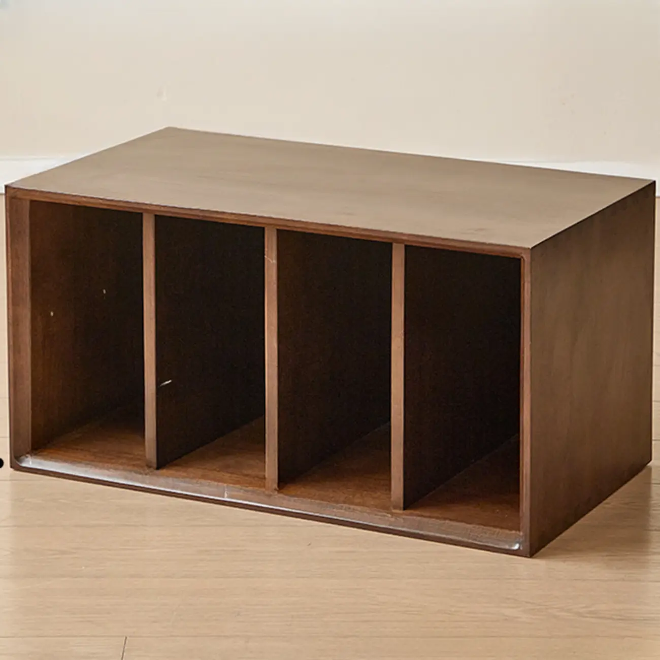 Standard Modern Wood Cube Storage Bookcase Nut-Brown Image - 15 | homeyfad