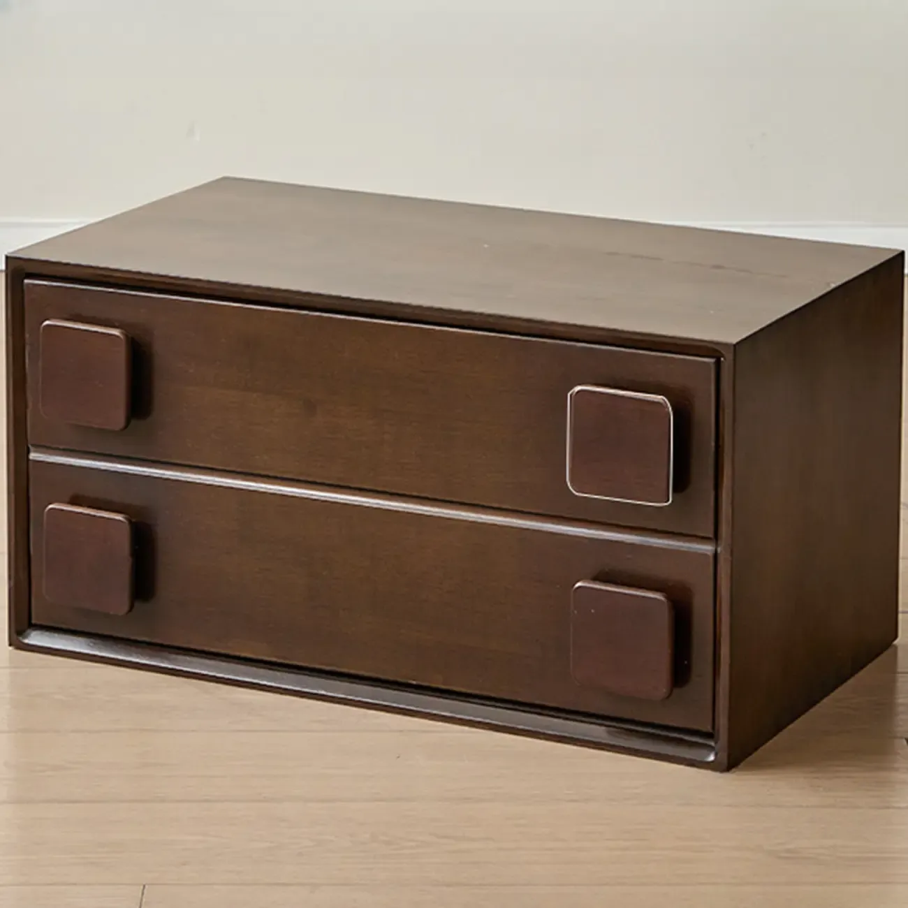 Standard Modern Wood Cube Storage Bookcase Nut-Brown Image - 19