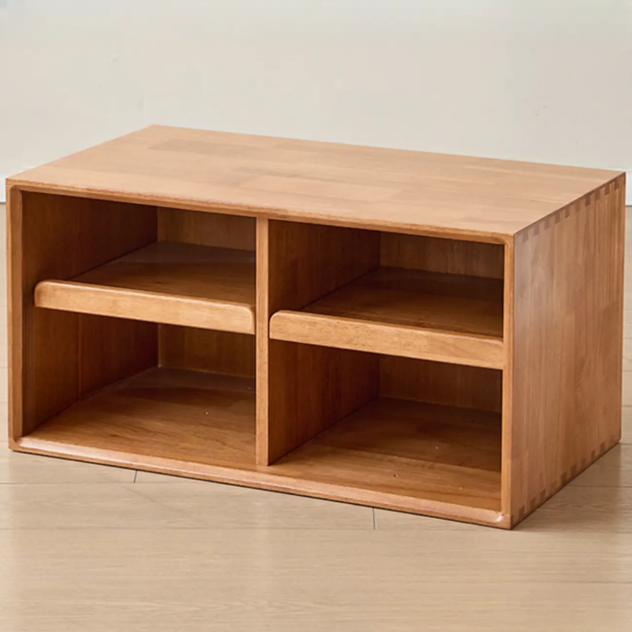 Standard Modern Wood Cube Storage Bookcase Nut-Brown Image - 22 | homeyfad