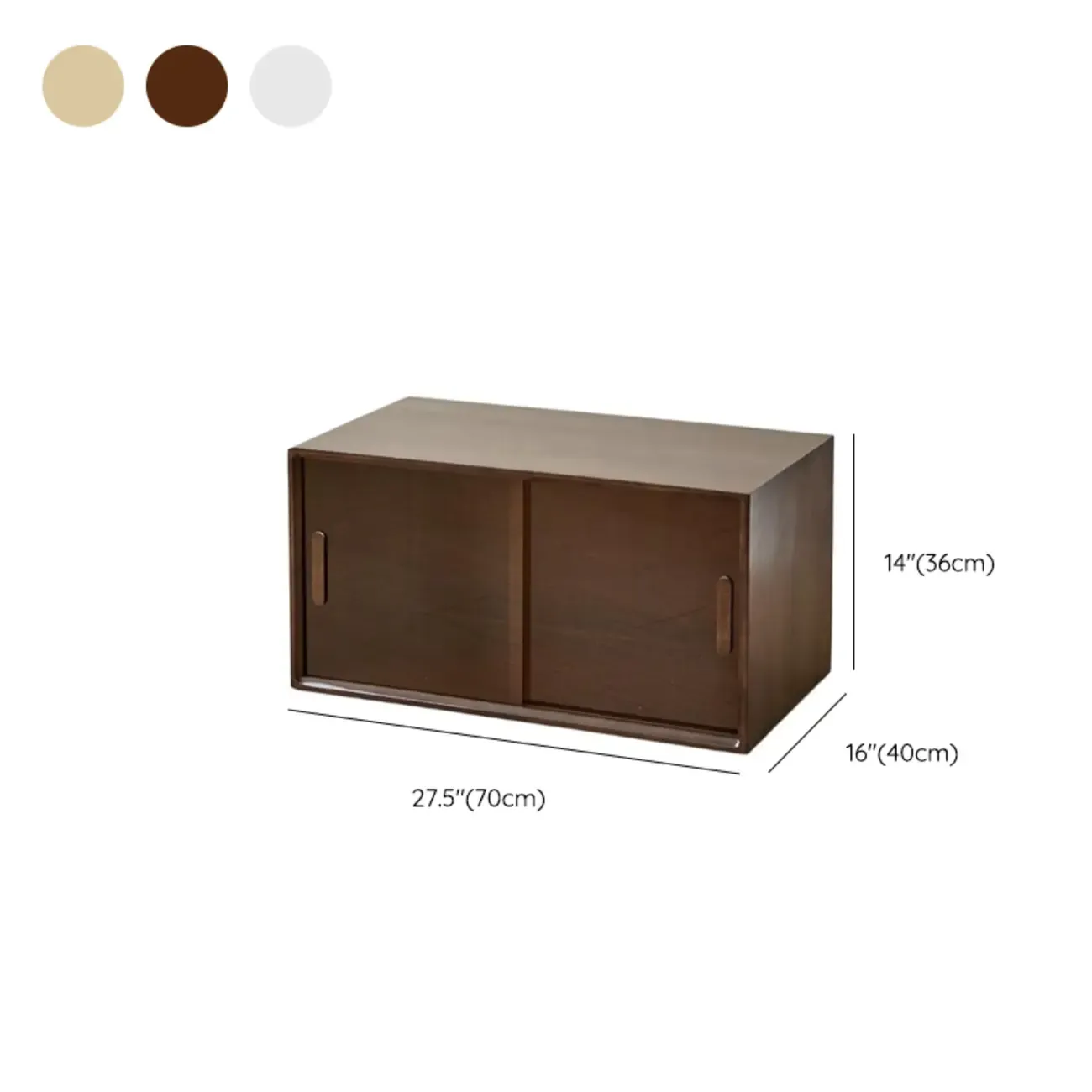 Standard Modern Wood Cube Storage Bookcase Nut-Brown #size