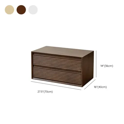 Standard Modern Wood Cube Storage Bookcase Nut-Brown Image - 27