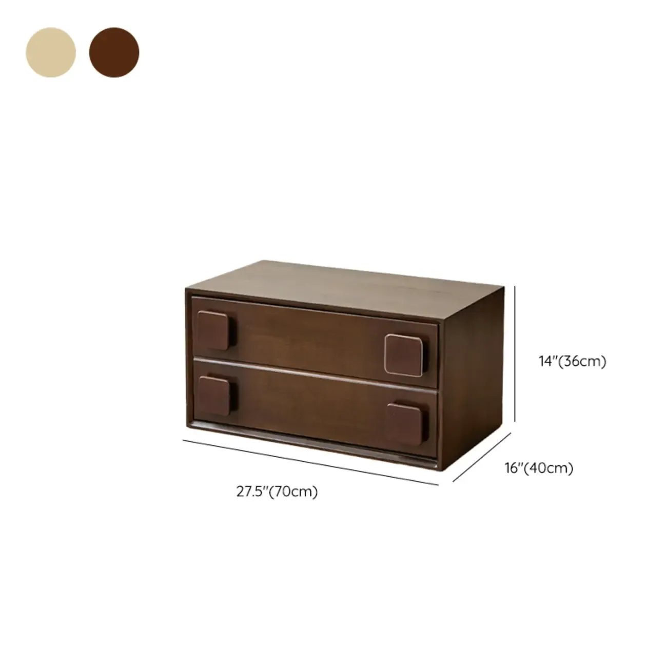 Standard Modern Wood Cube Storage Bookcase Nut-Brown Image - 28