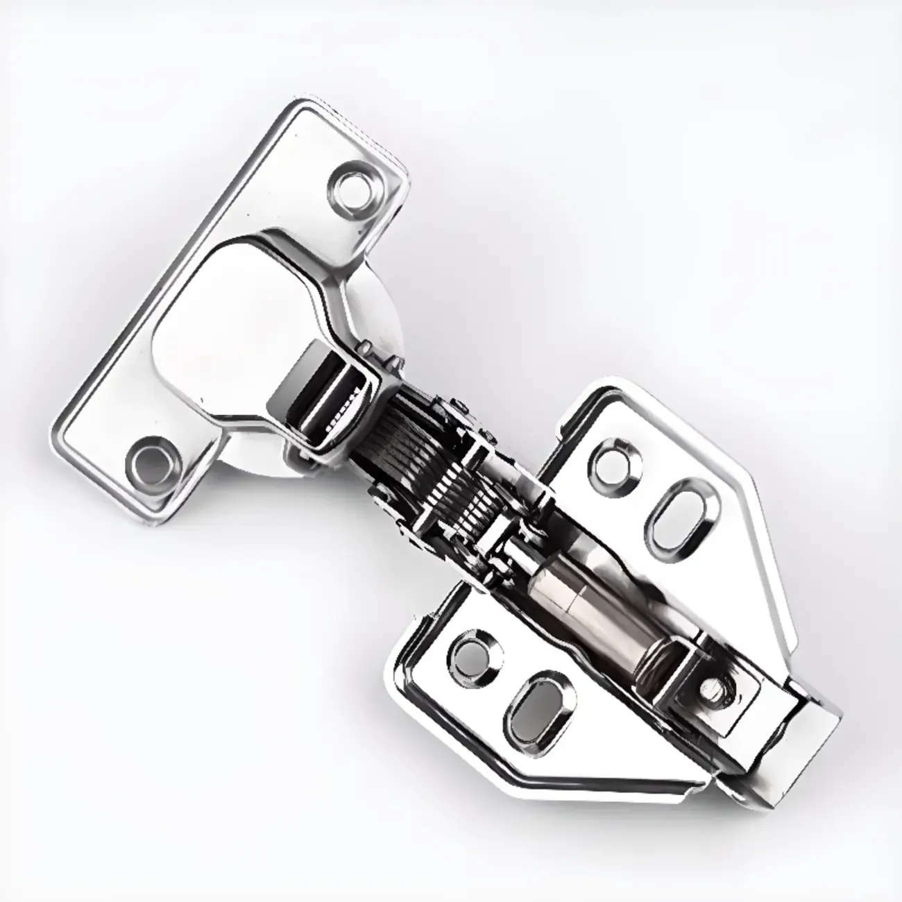 Kitchen Wooden Open Shelving Sideboard Arched Glass Door Image - 10