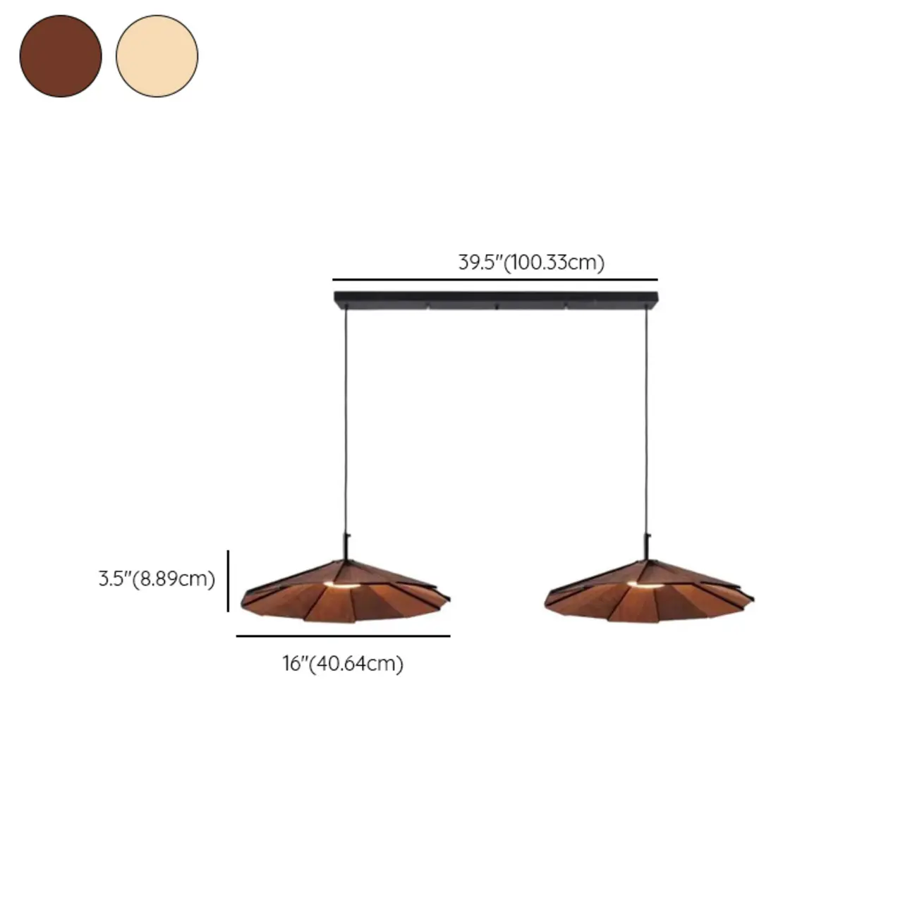 Art Decor Modern Unbrella Brown Solid Wood Pendant Light  Image - 14 | homeyfad