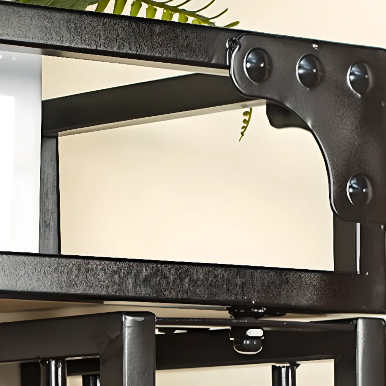 Steel Wall-Secured Wine Bottle & Glass Rack with Shelf Image - 10 | homeyfad