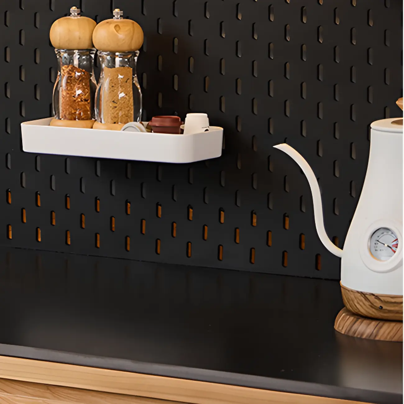 Space-Saving Wood Buffet Cabinet Pull-Out Dining Table Image - 6 | homeyfad