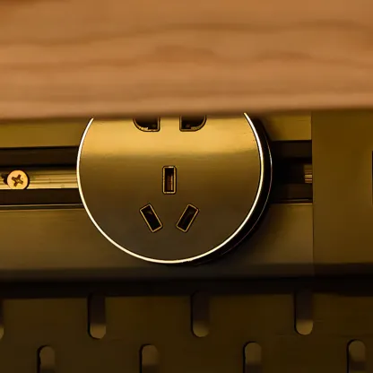 Space-Saving Wood Buffet Cabinet Pull-Out Dining Table Image - 9