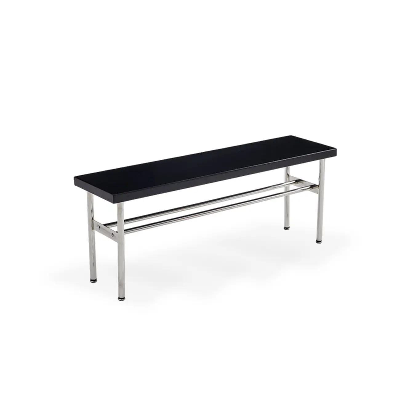 Retro Charming Rattan Metal Living Room Bench with Storage Image - 6 | homeyfad