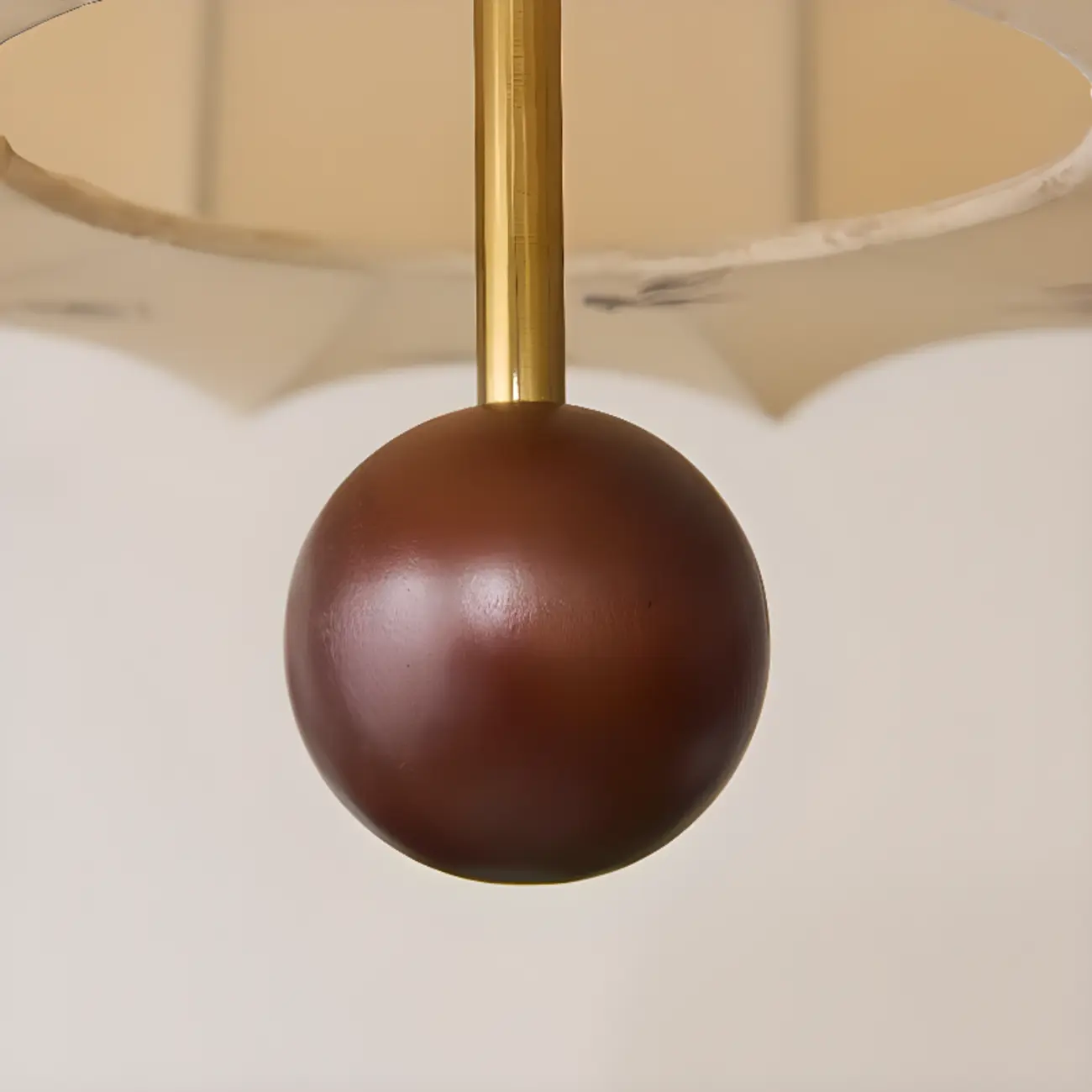 Modern Elegant Off-white Fabric Pendant Chandelier Light   Image - 7 | homeyfad