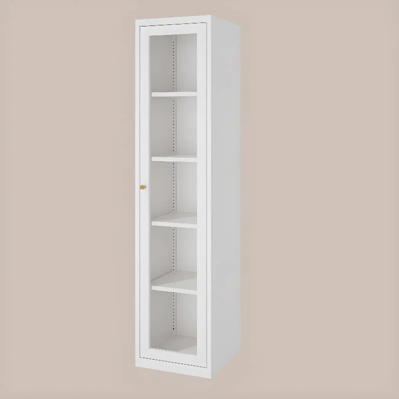 Minimalist Adjustable Wooden Glass Door Curio Cabinet Image - 18 | homeyfad