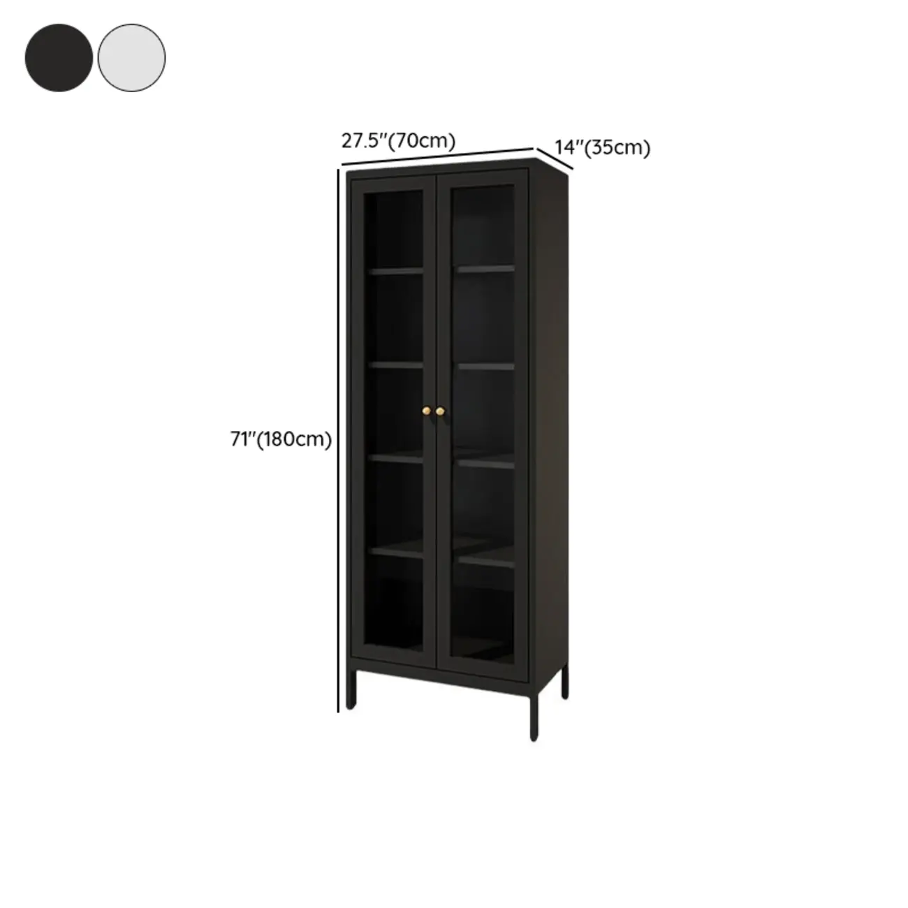 Minimalist Adjustable Wooden Glass Door Curio Cabinet Image - 23 | homeyfad