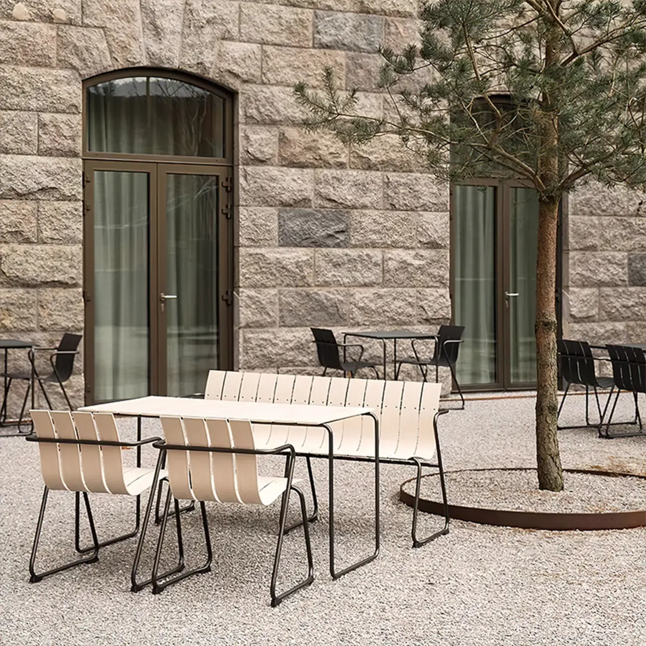 5 Piece Metal Outdoor Dining Set Climate-proof Image - 5 | homeyfad