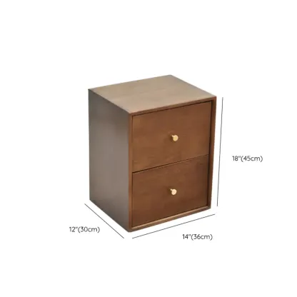 Narrow Modern Wood Brown Vertical Bookcase with Drawers #size