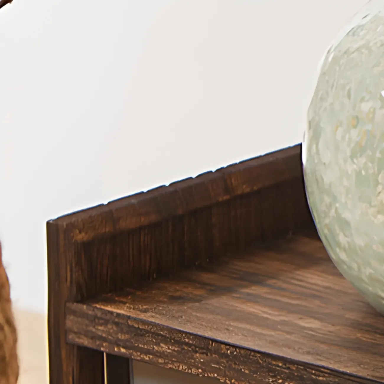 Traditional Wood Glass Door Kitchen Storage Cabinet Image - 8