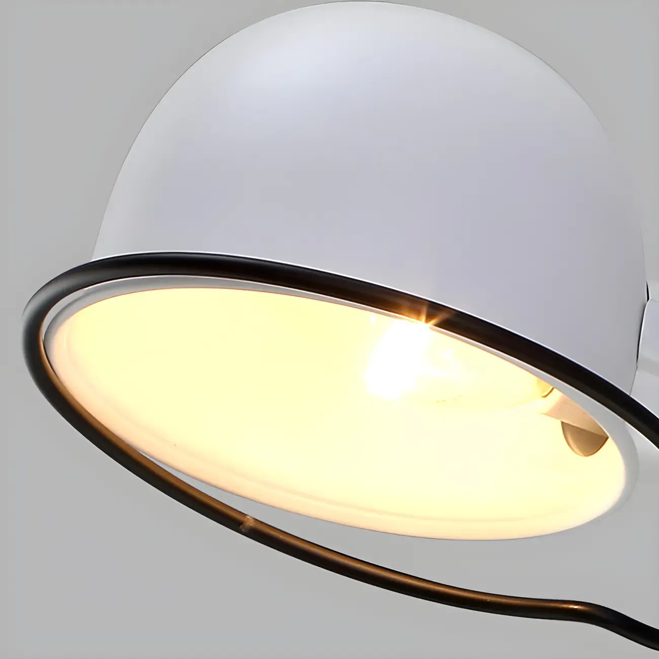 Industrial Metal Swing Arm Bowl Shade Wall Light Image - 7