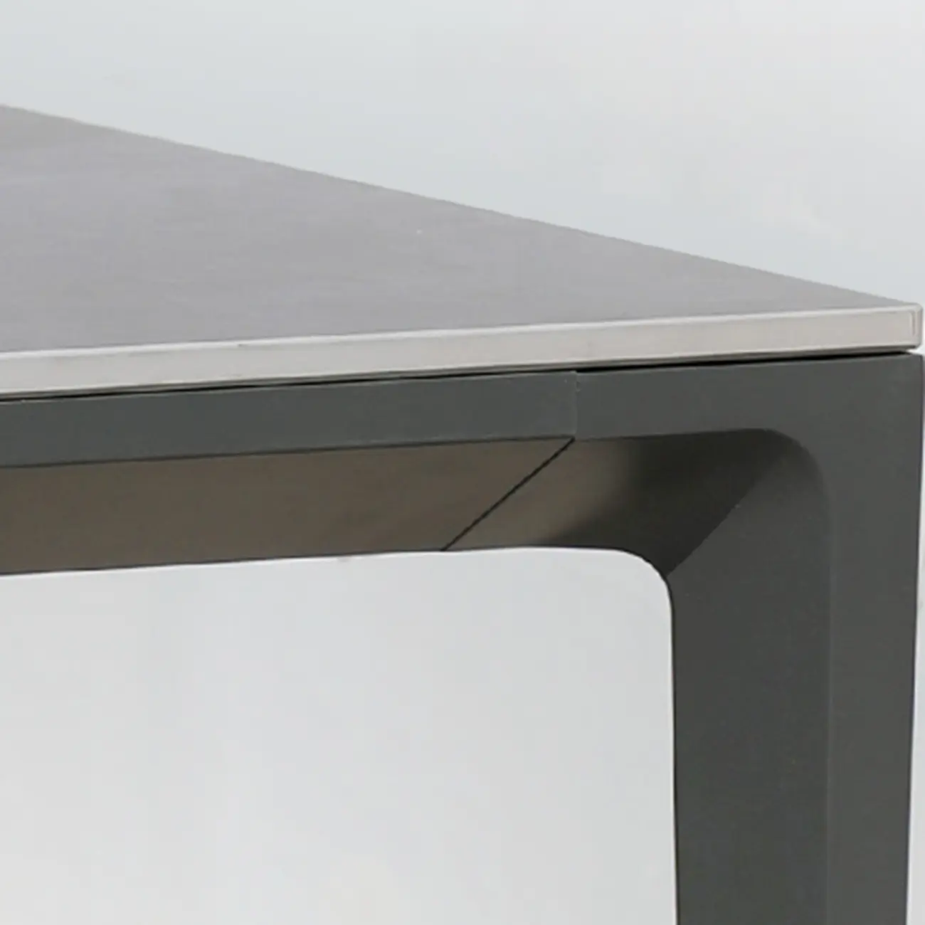 Outdoor Patio Dining Set Grey Sintered Stone Bistro Table Image - 4 | homeyfad