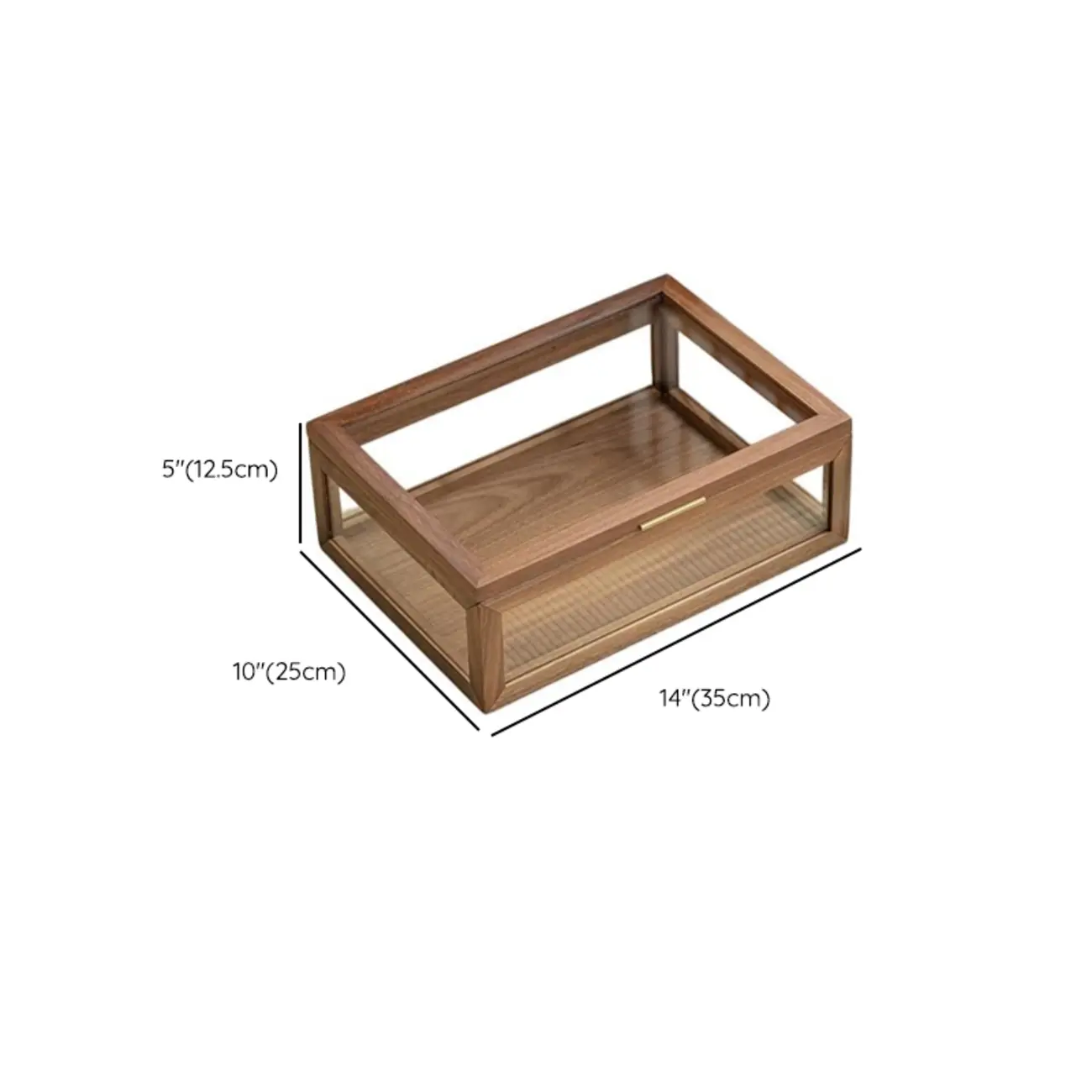 Wooden Tabletop Display Cabinet Glass Doors Image - 13 | homeyfad