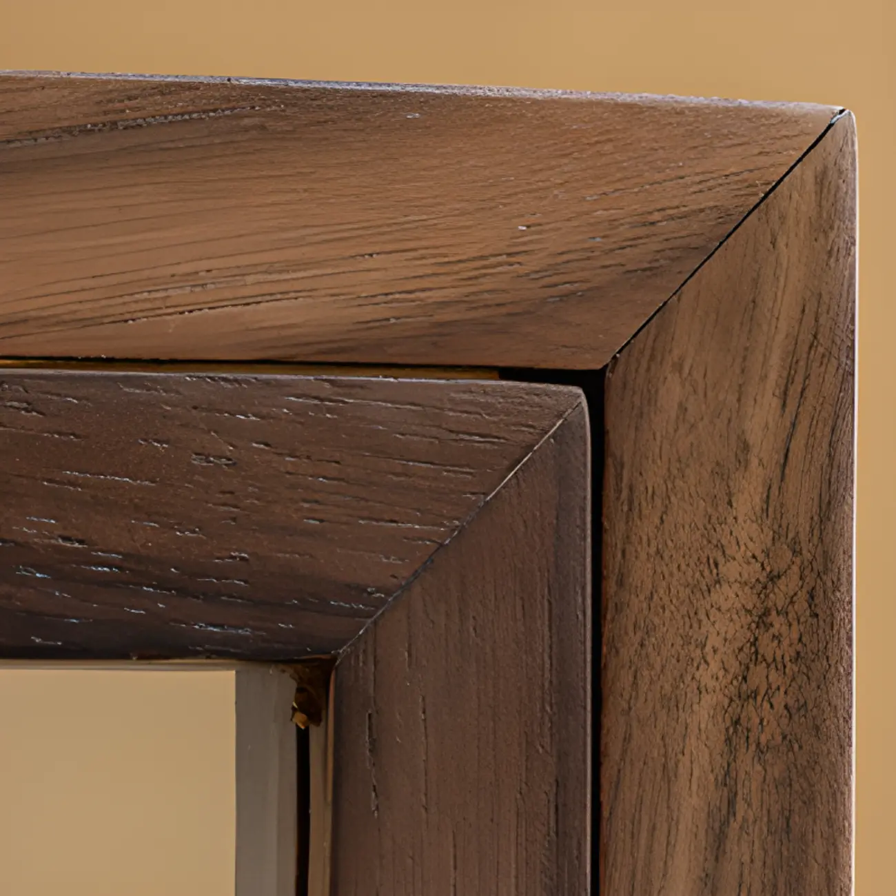 Modern Brown Wood Curio Cabinet with Glass Shelves Image - 7 | homeyfad