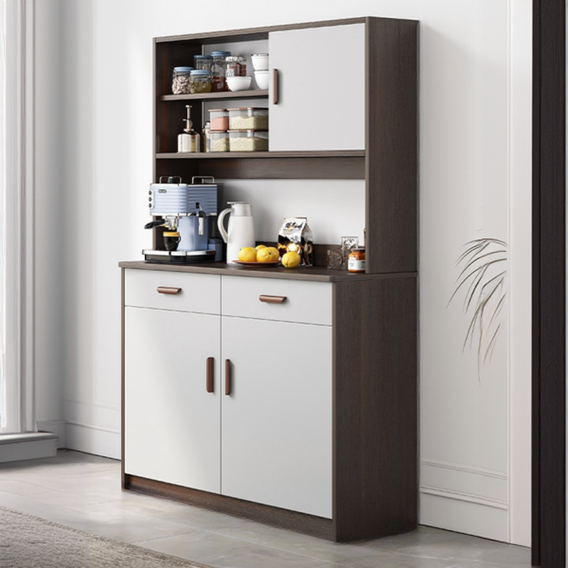 Large Wooden Acrylic Display Storage Adjustable Buffet Cabinet | homeyfad