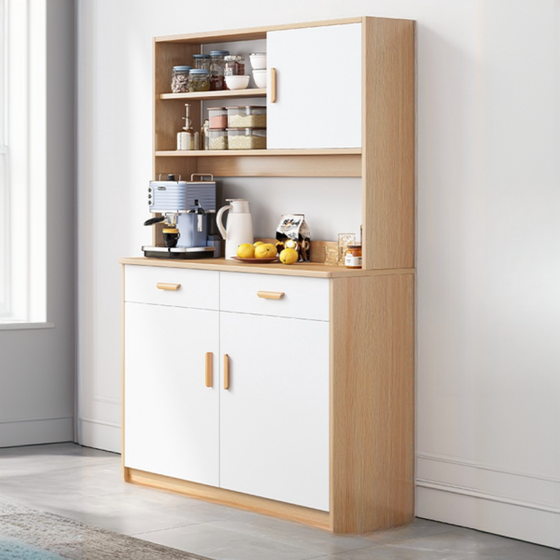 Large Wooden Acrylic Display Storage Adjustable Buffet Cabinet | homeyfad