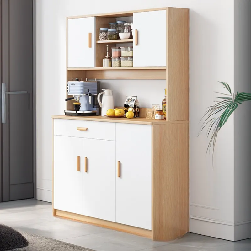 Large Wooden Acrylic Display Storage Adjustable Buffet Cabinet