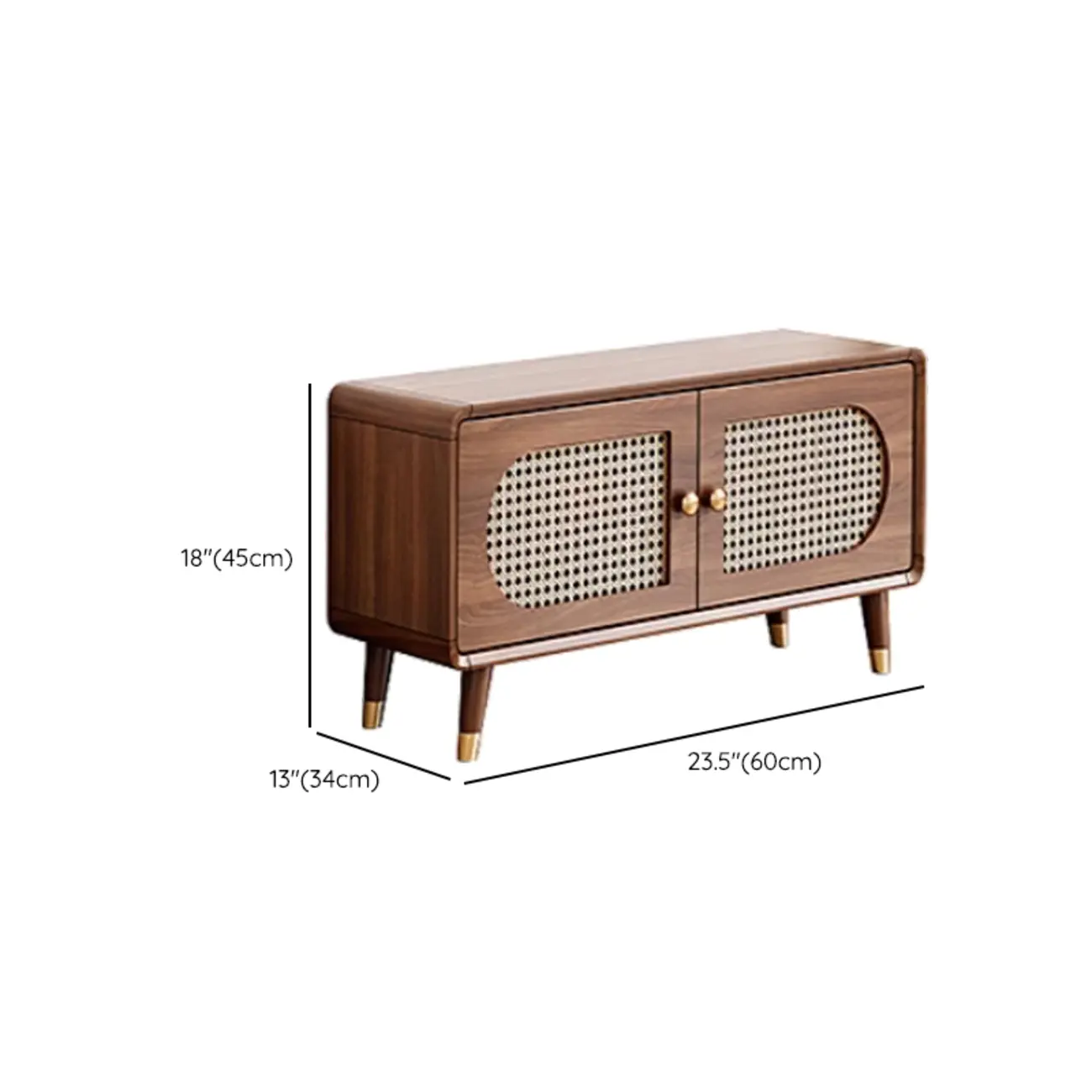 Bohemian Slim Brown Drop-Front Wood Shoe Cabinet #size | homeyfad