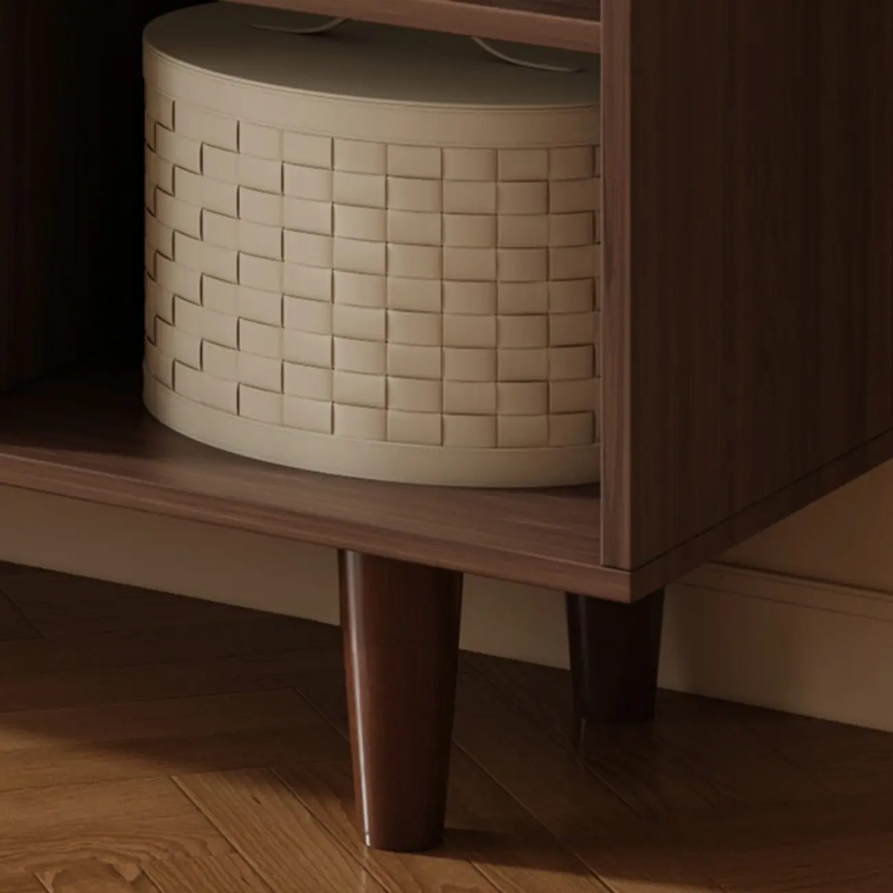 Wide 7-Shelf Modern Wooden Nut-Brown Open Bookcase Image - 20 | homeyfad