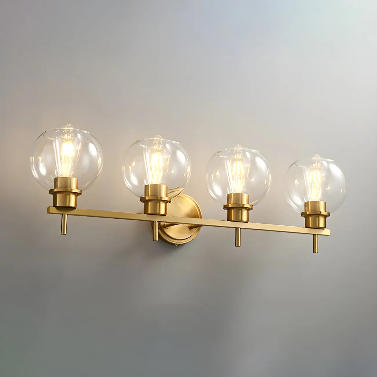 Brass Globe Vanity Light Modern Style for Bathroom Image - 10 | homeyfad