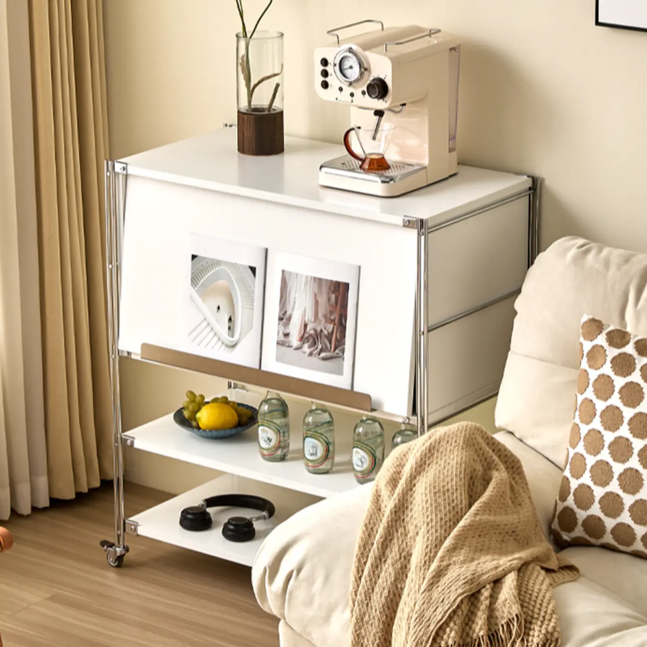 Compact Wood Steel Frame 3-Tier Bookcase in Black Image - 7 | homeyfad