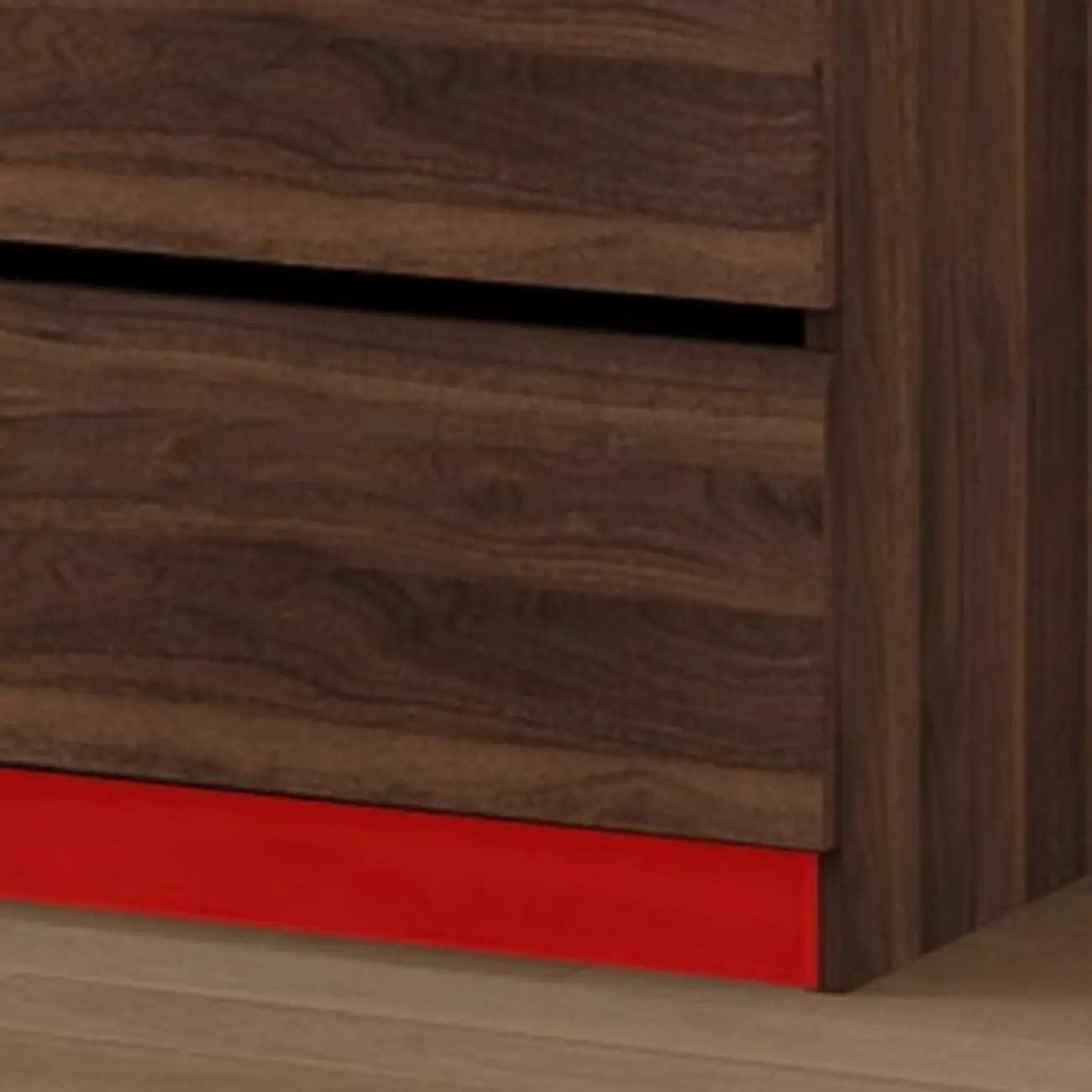 Large Modern Brown Cocoa Wood Bookcase with Glass Doors Image - 6 | homeyfad