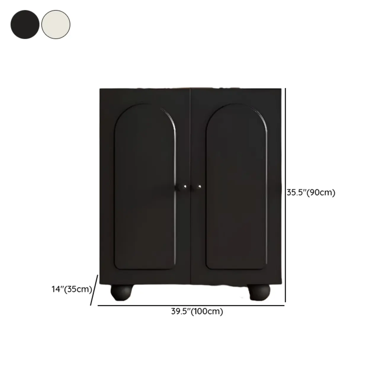 Chic Adjustable Shelves Wood Shoe Cabinet in White/Black Image - 22 | homeyfad