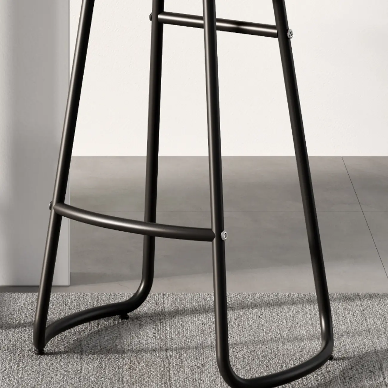 Brown Saddle Backless Counter Bar Stools with Footrest Image - 7 | homeyfad