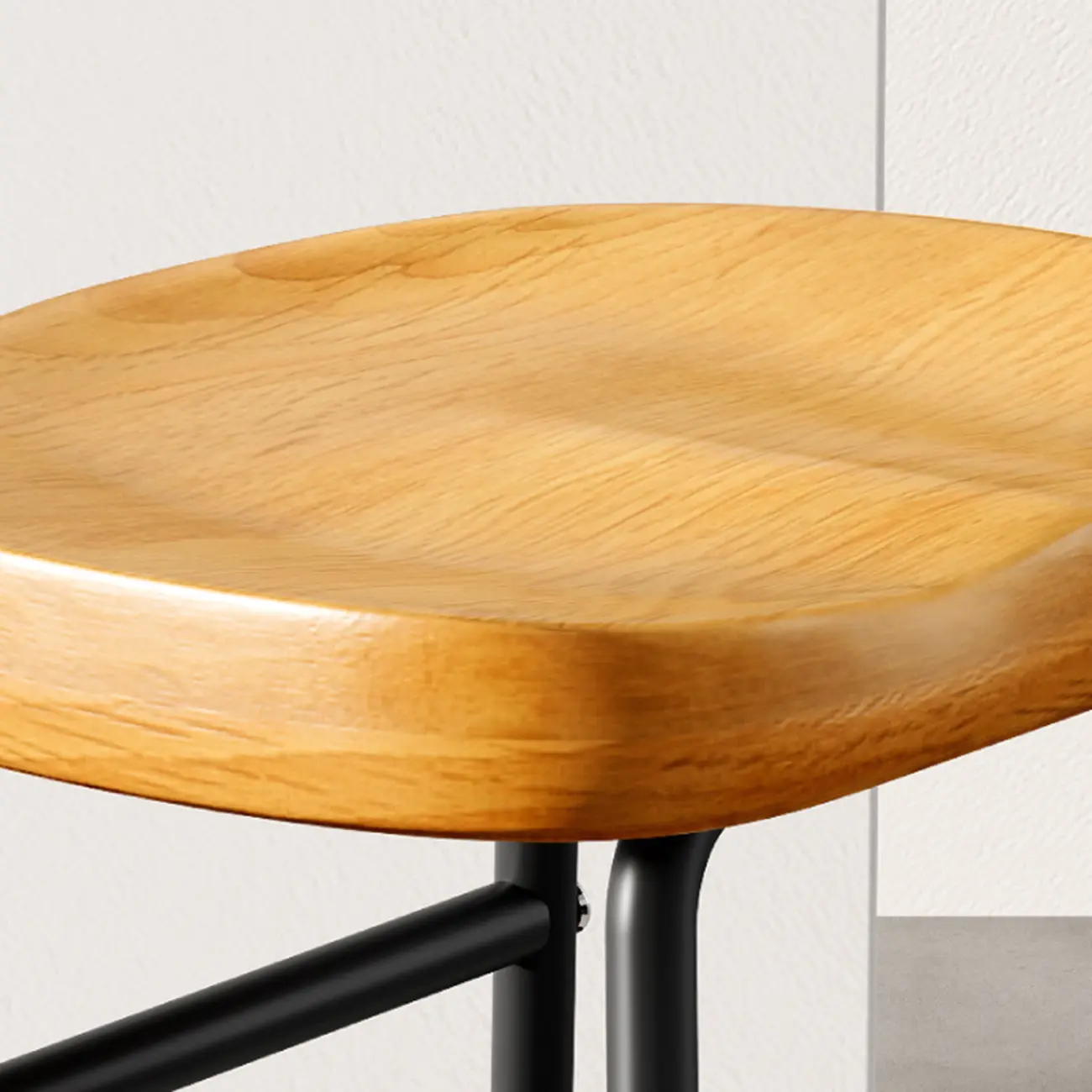 Brown Saddle Backless Counter Bar Stools with Footrest Image - 6 | homeyfad