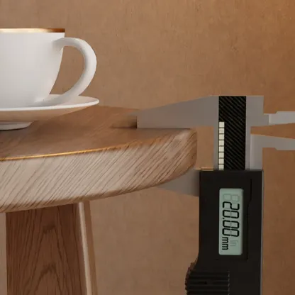 Art Deco Small Walnut Wood Round Side Table Image - 8