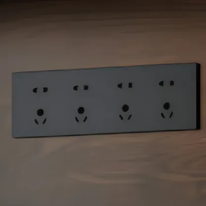 Brown Wood 3-Drawer Glass Sliding Doors Buffet Cabinet Image - 8