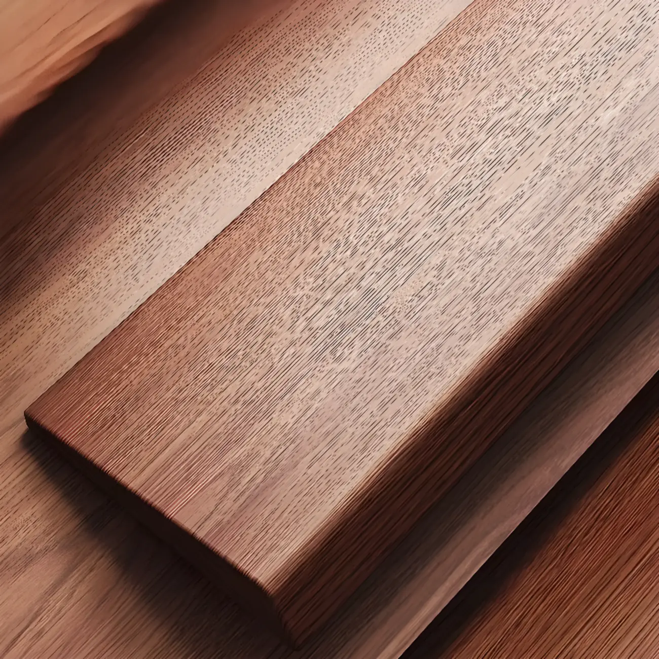 Traditional Wooden Nut-Brown Bedside Double Drawer Nightstand Image - 12 | homeyfad