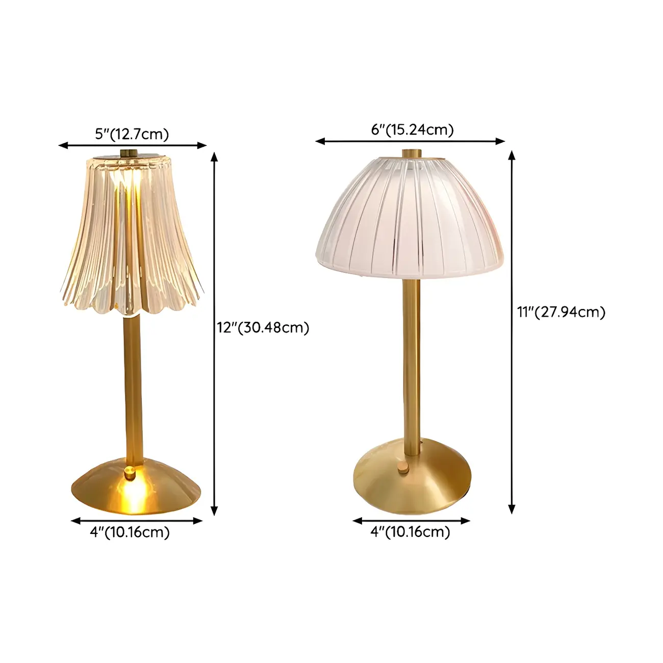 Crystal Table Lamp Stepless Dimming LED for Bedroom Image - 6 | homeyfad