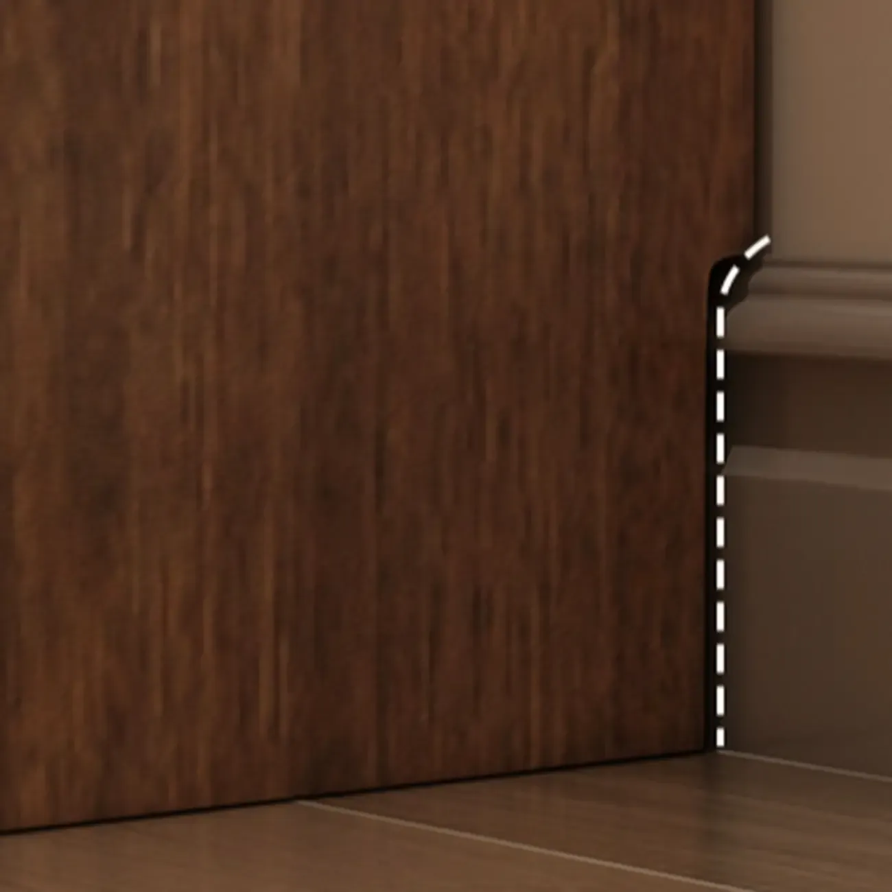 Traditional Pecan Wood Bookcase with Drawers Image - 10