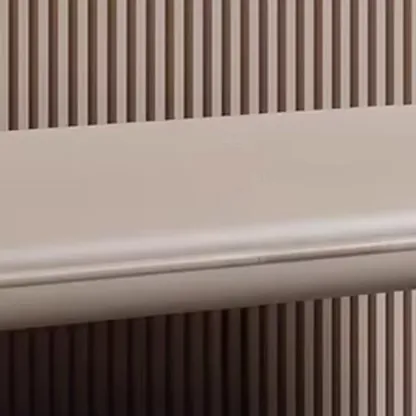 Minimalist Long Leather Cushioned Storage Bedroom Bench Image - 9